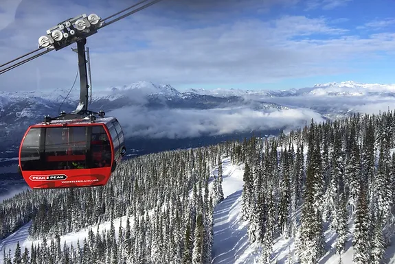 Peak to Peak Gondola in Winter